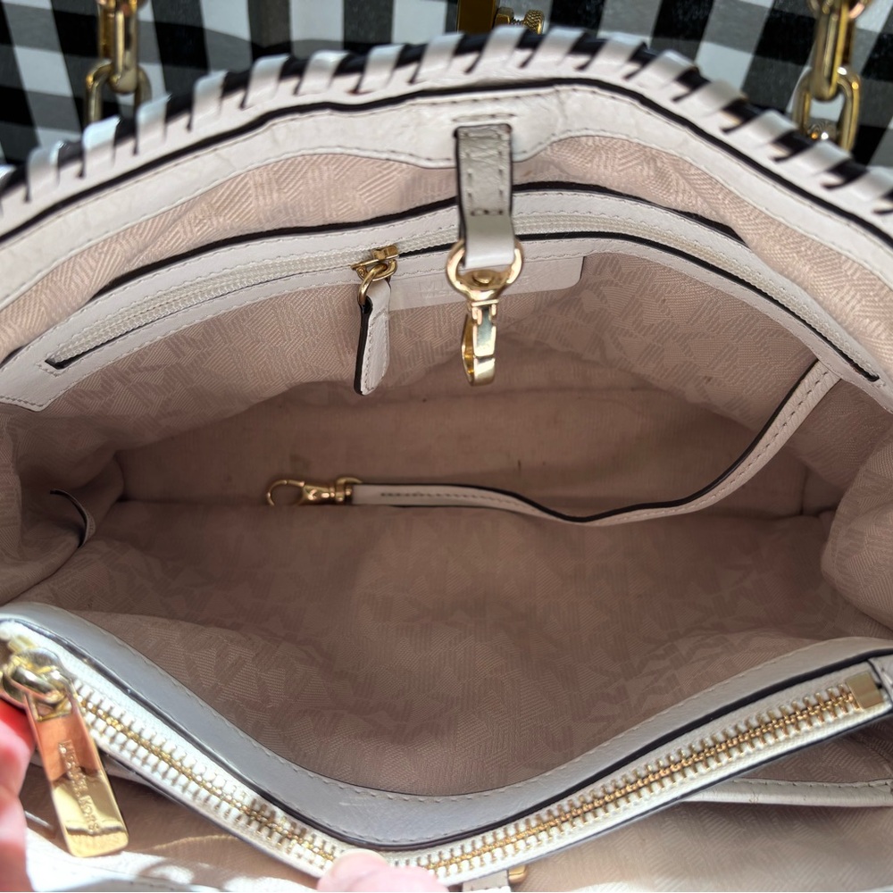 Michael by Michael Kors Rosalie Straw Satchel - Picture 4 of 9